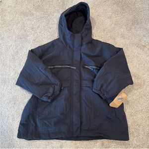 Free People Black Hooded Jacket